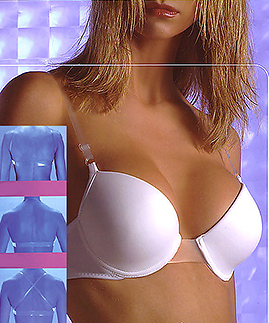 Clear strap clear back bras clear middle -  -  