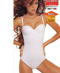 Convertible Strapless - Clear  Strap Bodysuits - Papillon P6920 - Strapless Bras and Backless Strapless Bras 