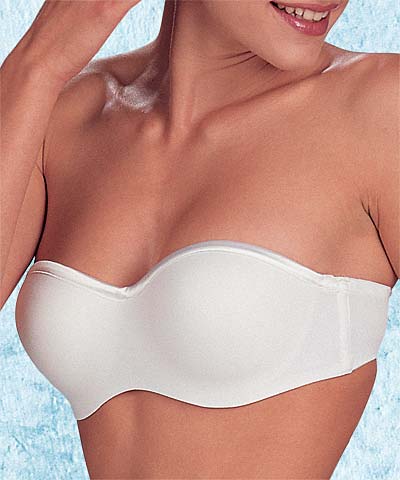 Plus Size Strapless Bra with Clear Strap Bras for Women Bandeau