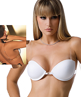Bras with clear back and straps -  -  