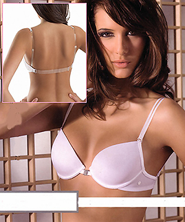 Clear straps bras - Made in Italy