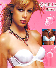 Strapless bras - clear strap push-up padded bras - Natural style1874-1893 - Strapless Bras and Backless Strapless Bras 