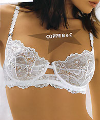 Balconet lace bra  - SHARON - Bridal lingerie - bras 